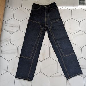 Jesse Kamm Patchfront Handy Pants in Dark Blue Denim Size 8 (Fits like a 4-6)